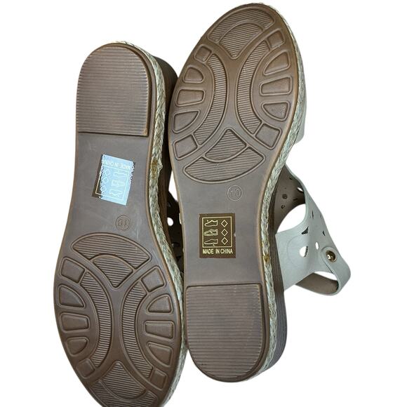 Good Choice Sandra Cream Cutout Slingback Sandals Women’s Size 7.5 NIB - Picture 6 of 7